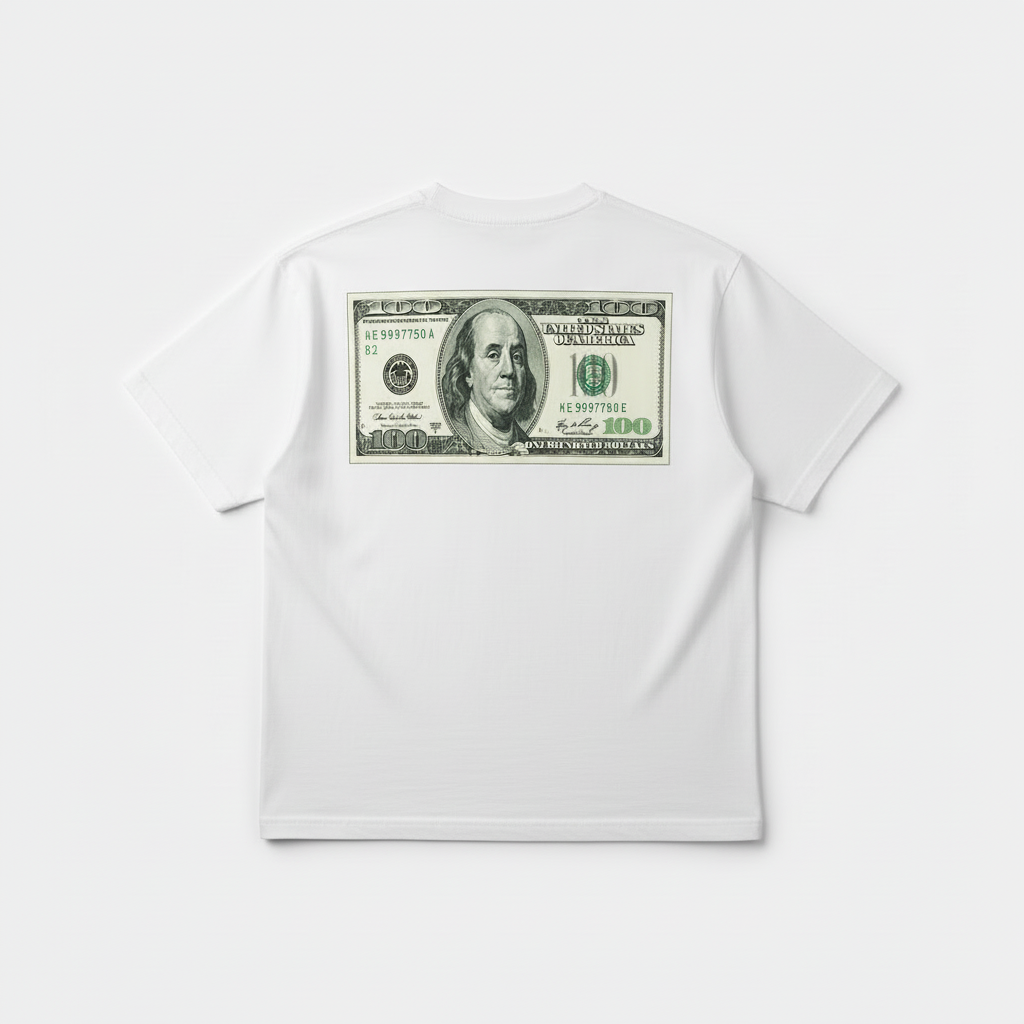 Back view of MONEY Luxury T-Shirt